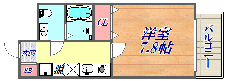 8階の間取り図