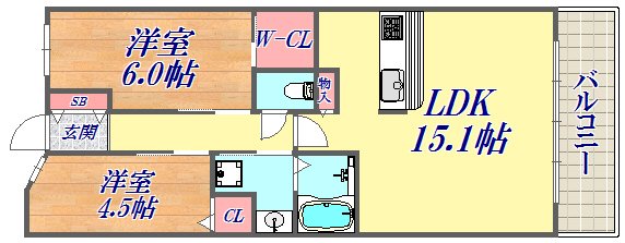 8階の間取り図