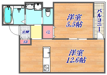 5階の間取り図