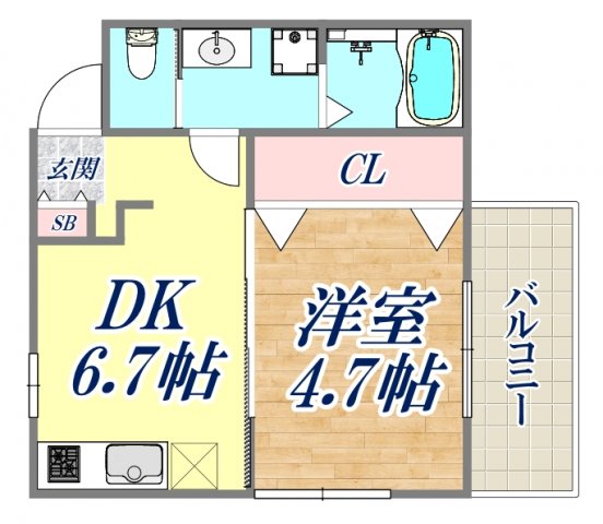 1階の間取り図