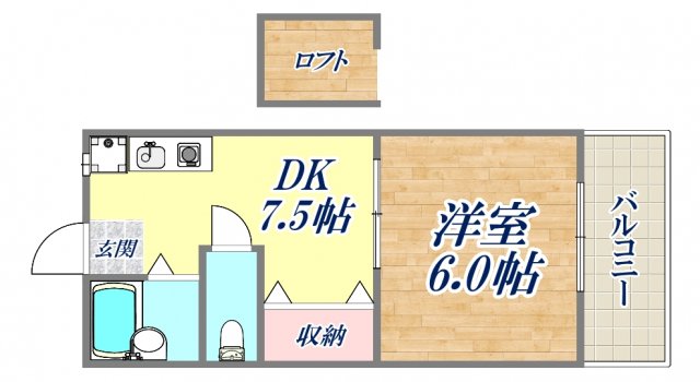 2階の間取り図