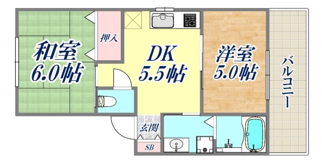 3階の間取り図