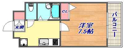 2階の間取り図