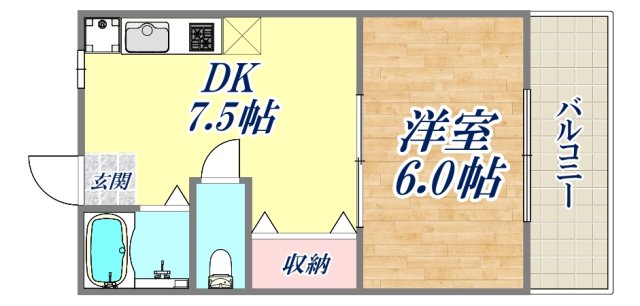 1階の間取り図