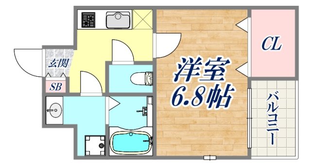 2階の間取り図