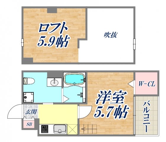 1階の間取り図