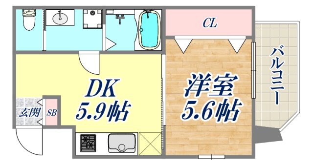 2階の間取り図