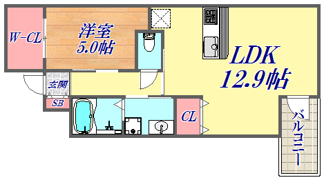 5階の間取り図