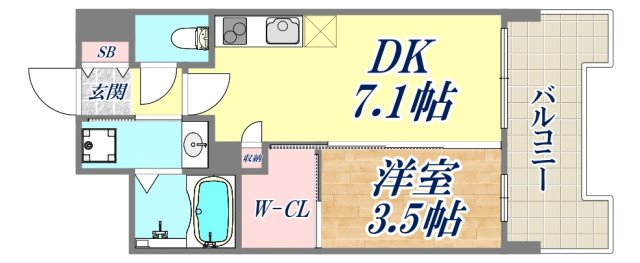 6階の間取り図