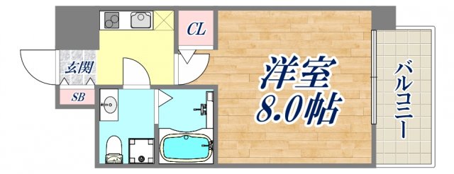 8階の間取り図