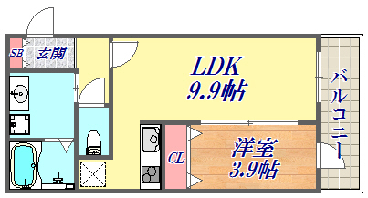 3階の間取り図