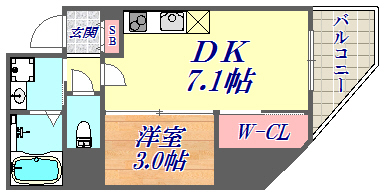 2階の間取り図