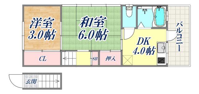 2階の間取り図