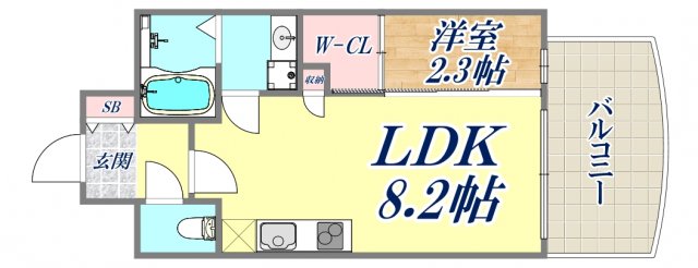 4階の間取り図