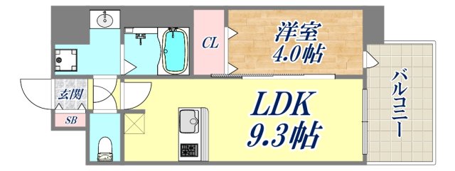 6階の間取り図