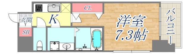 8階の間取り図