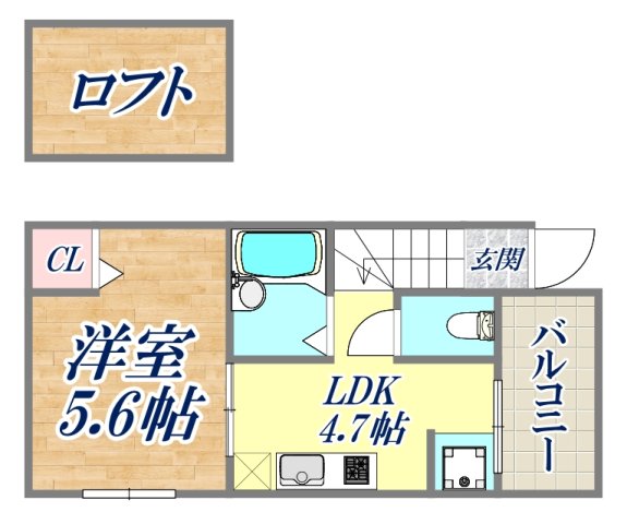 2階の間取り図