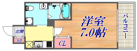 4階の間取り図