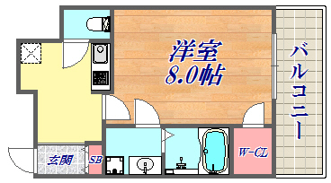 8階の間取り図