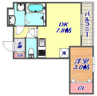 3階の間取り図