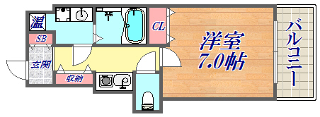 8階の間取り図