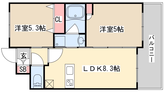 5階の間取り図