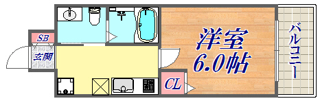8階の間取り図