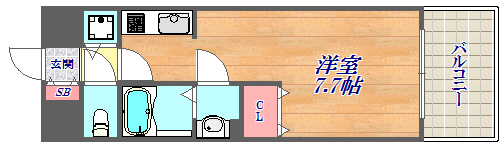 6階の間取り図