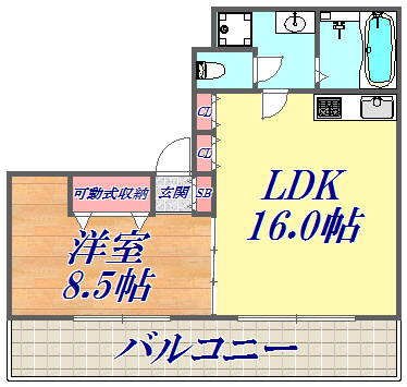 2階の間取り図