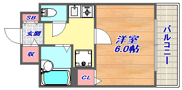 3階の間取り図