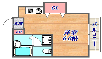 2階の間取り図