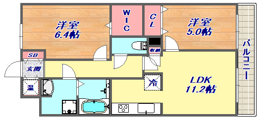 4階の間取り図