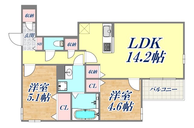 3階の間取り図