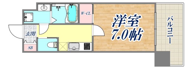 8階の間取り図