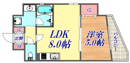2階の間取り図
