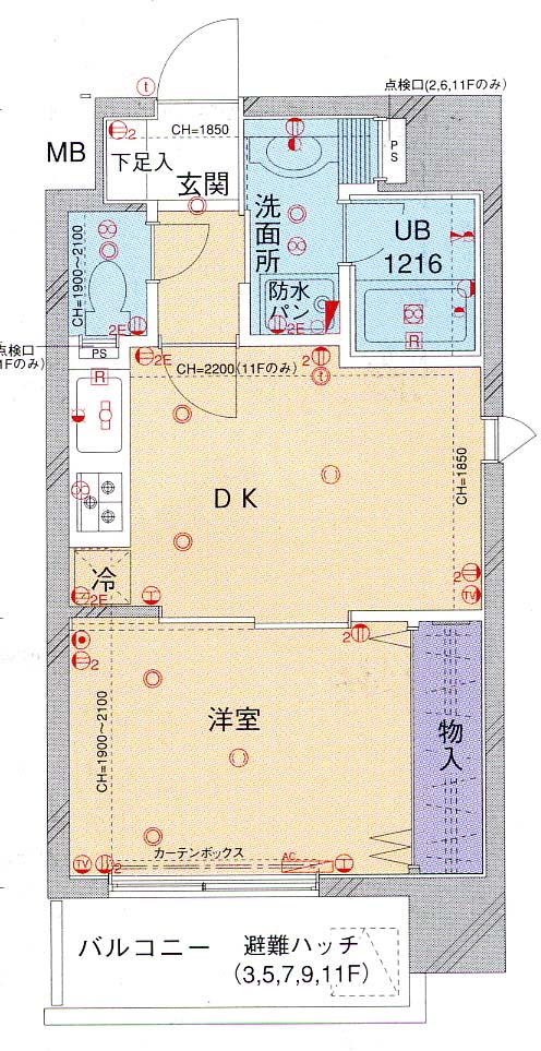 5階の間取り図