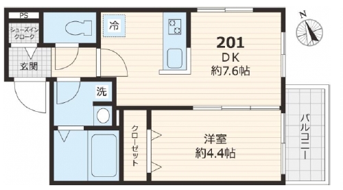 2階の間取り図