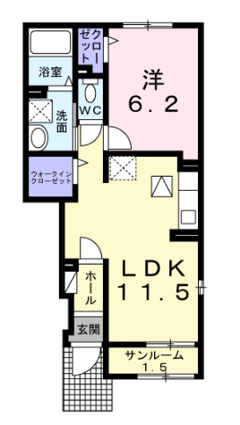 1階の間取り図