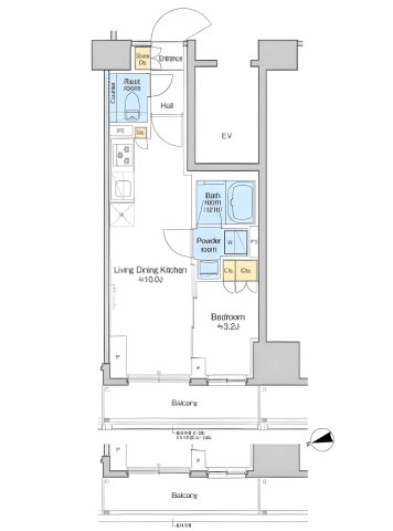 8階の間取り図