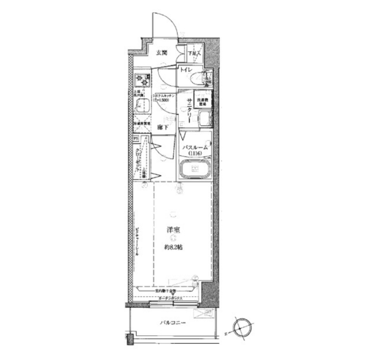6階の間取り図