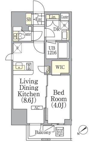6階の間取り図