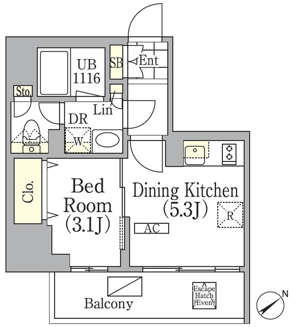 3階の間取り図