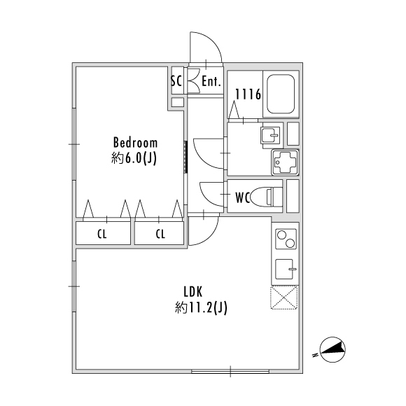 3階の間取り図