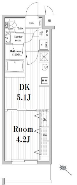 5階の間取り図