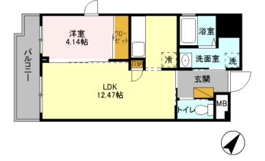 4階の間取り図