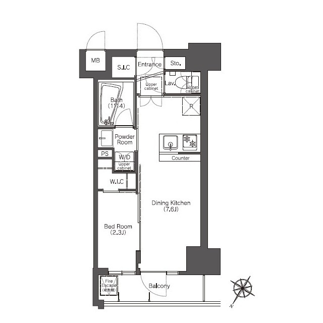 4階の間取り図