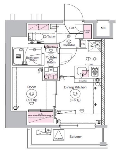 11階の間取り図