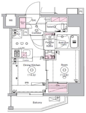 2階の間取り図
