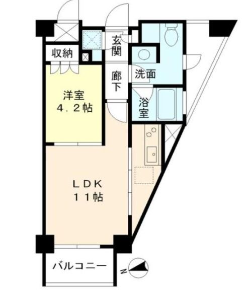 角部屋で使いやすい間取り♪