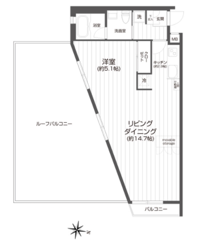 角部屋で使いやすい間取り♪